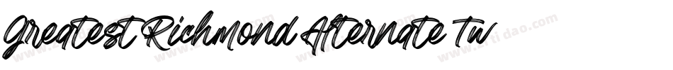 Greatest Richmond Alternate Two字体转换